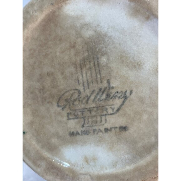 Vintage Handpainted Floral Ceramic Pitcher With Handle *DAMAGED*READ* - Picture 9 of 9